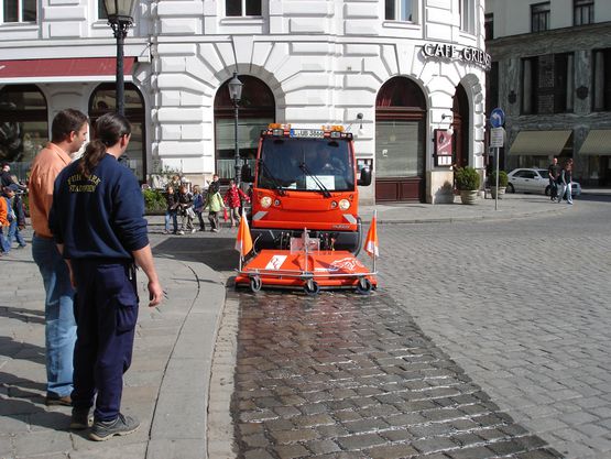 Innenstadtreinigung in Wien, Österreich
