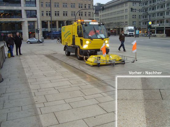 Reinigung Jungfernstieg in Hamburg, Deutschland