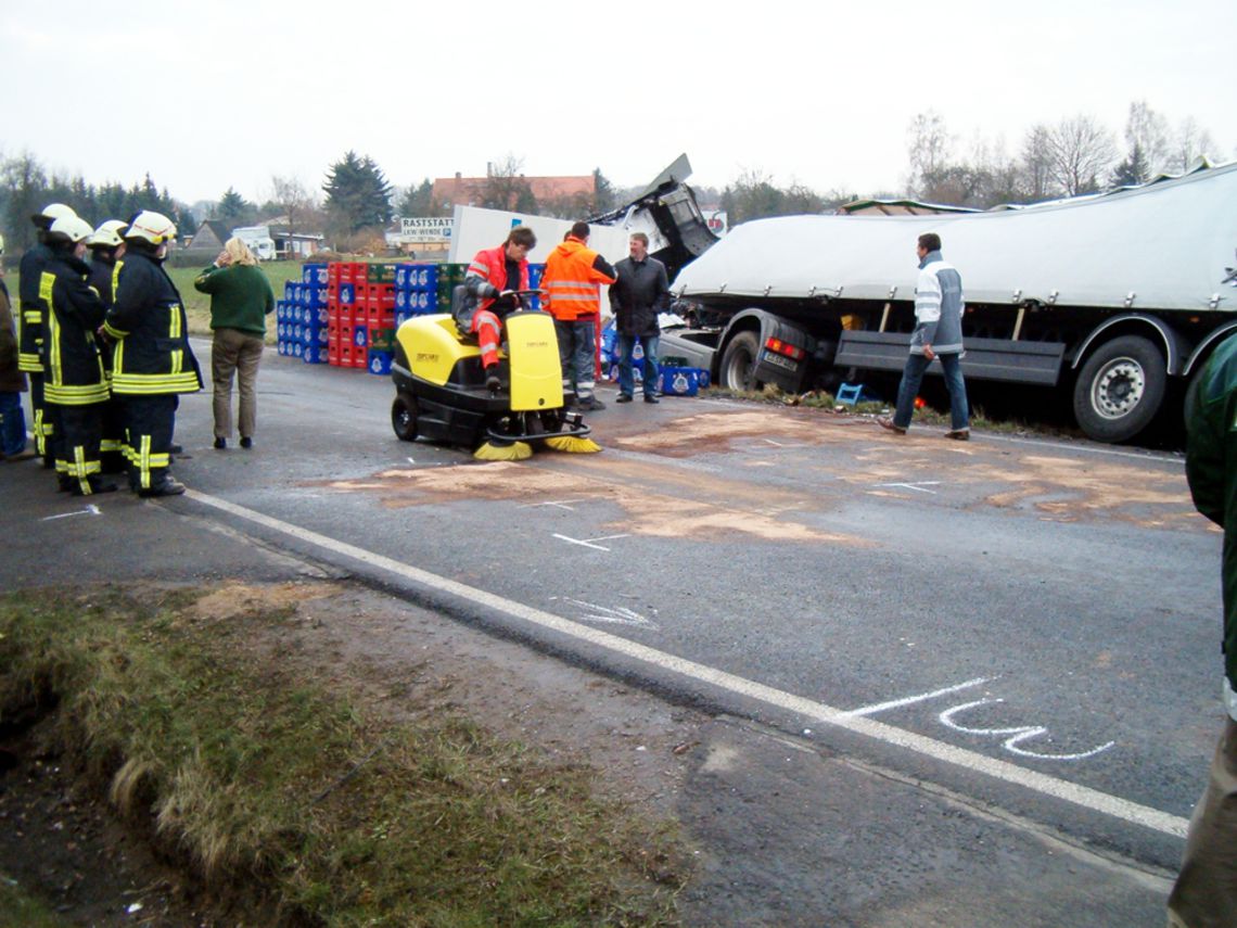 Unfall auf der B95 im Februar 2008